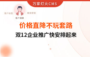 雙12年終大促，價格直降不玩套路！抗疫三年終結束，企業推廣快安排起來~